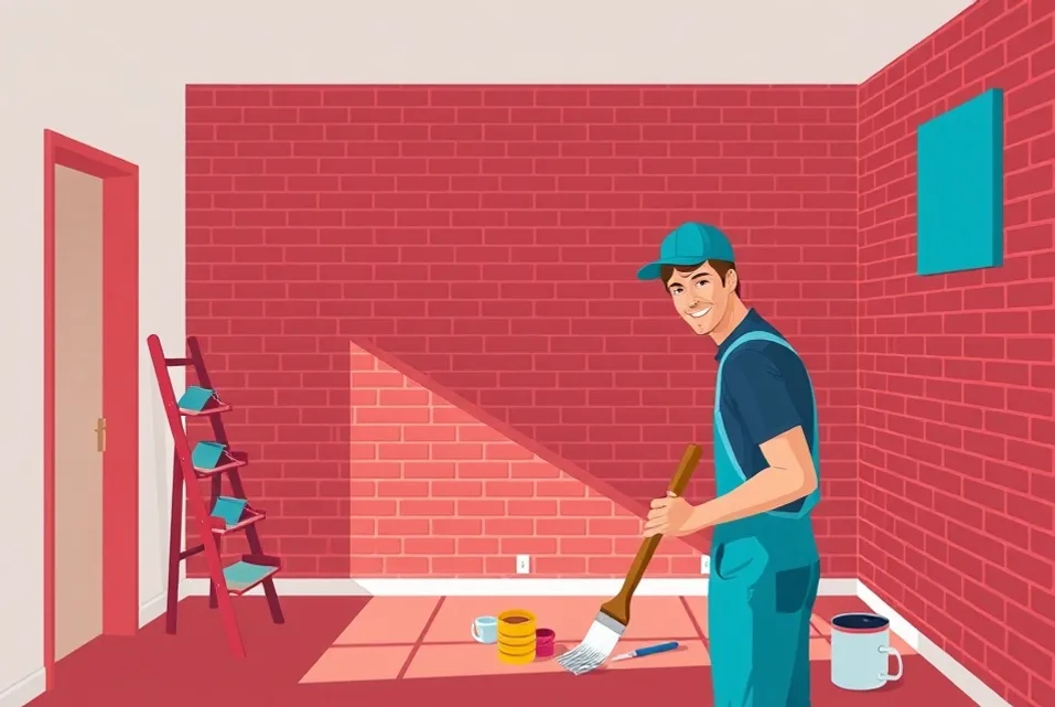 Intérieur rénové après travaux de peinture à Cachan